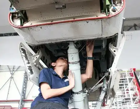 Mechanic working at GMR AeroTech